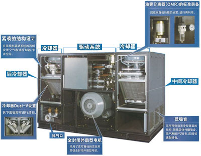 DSP132-240KW风冷无油空压机的图片
