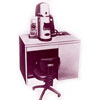 Photo of the electron microscopes which awarded the grand prix at the World Exposition in Brussels