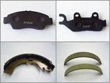 Photo:Disc pad, shoe assembly, brake lining for automobiles and two wheeler vehicle