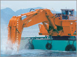 Photo:On Barge Excavators