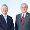 执行役会长兼CEO　中西宏明及执行役社长兼COO　东原敏昭