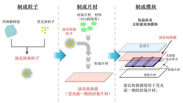 图片：波长转换粒子的使用流程